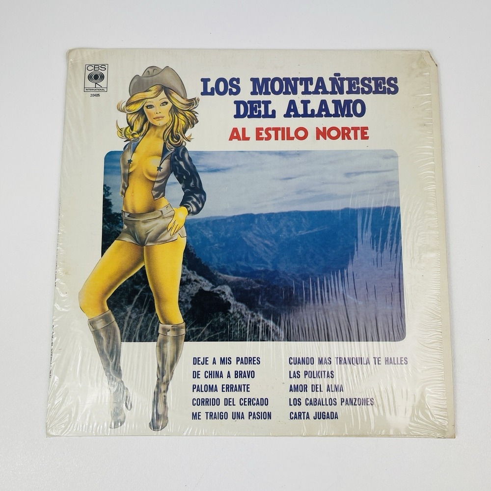 Los Montañeses Del Álamo Al Estilo Norte LP Vinyl Record CBS INTL DBL 20405